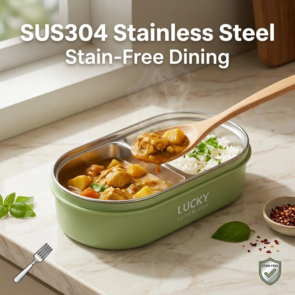 304 Stainless Steel Thermal Be - Food Storage With Dividers recension och pris