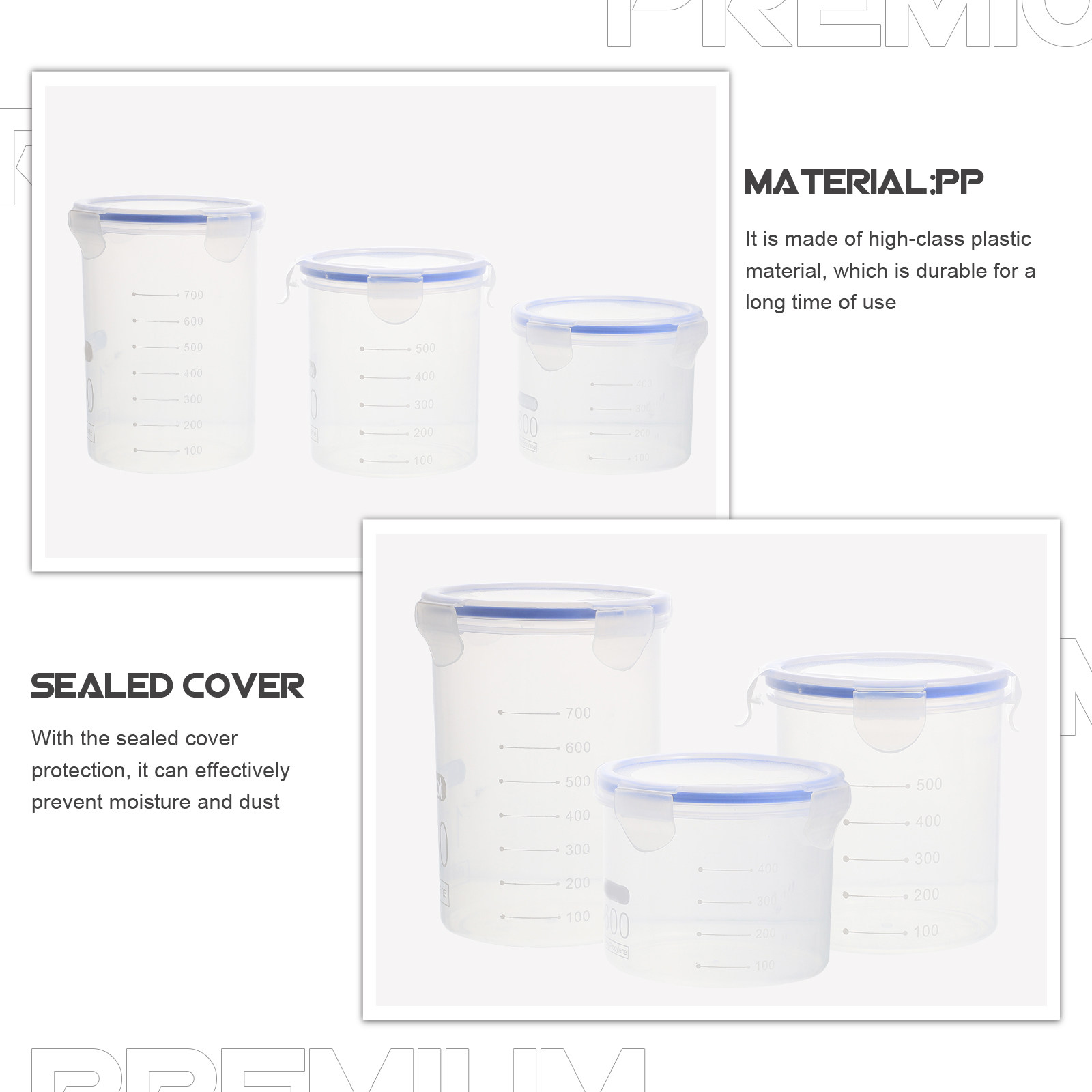 Airtight Food Storage Jars 6 P - Food Storage Containers recension och pris