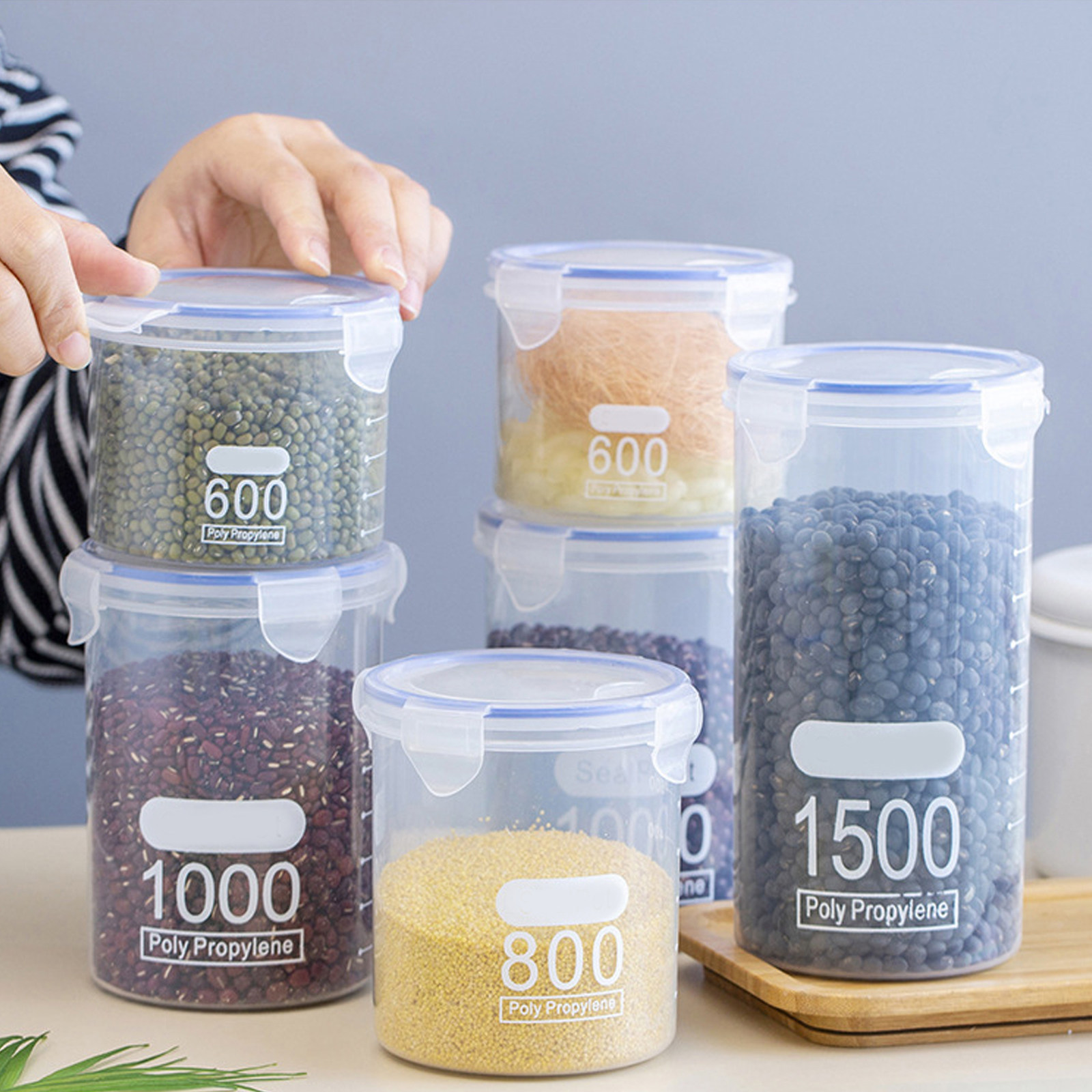 Airtight Food Storage Jars 6 P - Food Storage Containers recension och pris