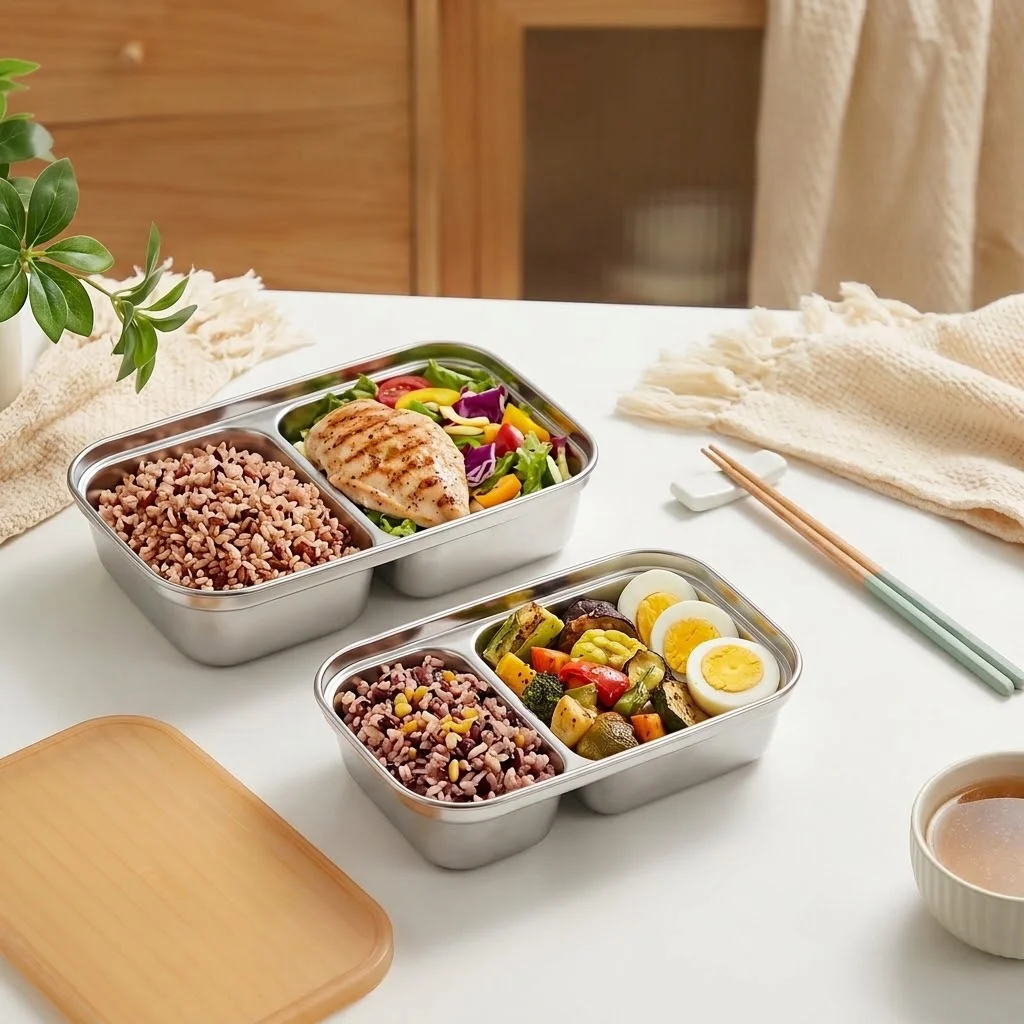 304 Stainless Steel Bento Box  - Food Storage Oven Safe recension och pris