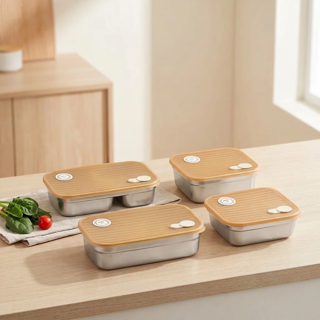 304 Stainless Steel Bento Box  - Food Storage Oven Safe recension och pris