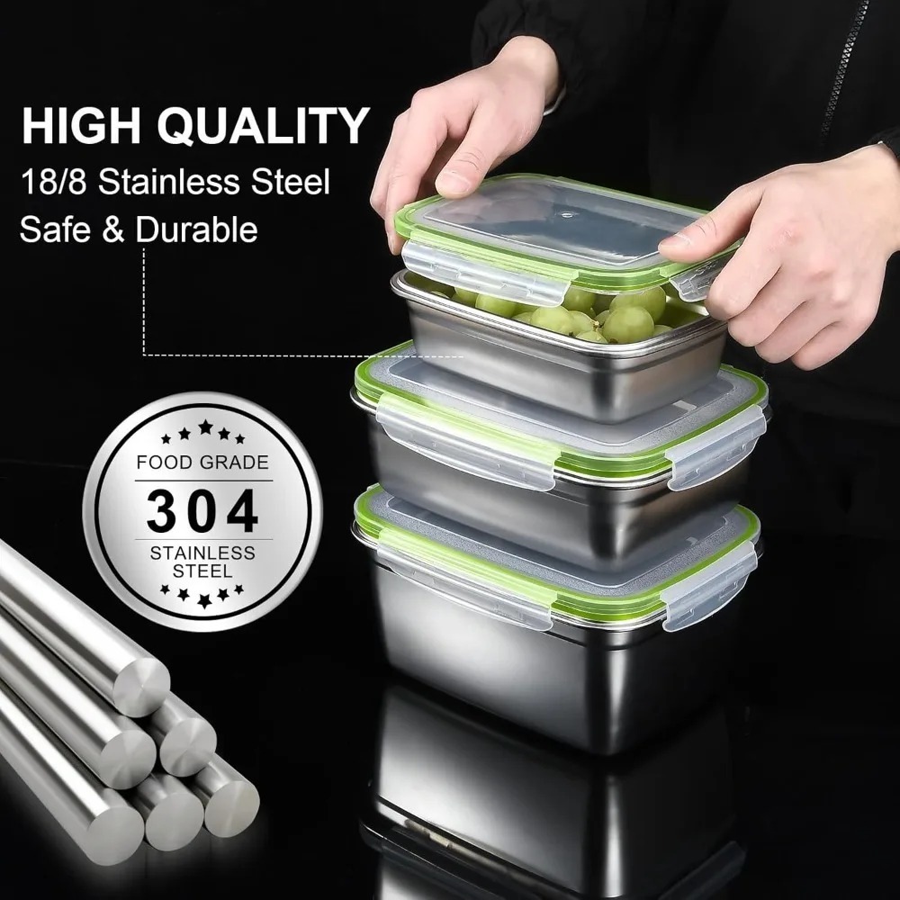 1/3 Piece Food Storage Contain - Food Storage Oven Safe recension och pris