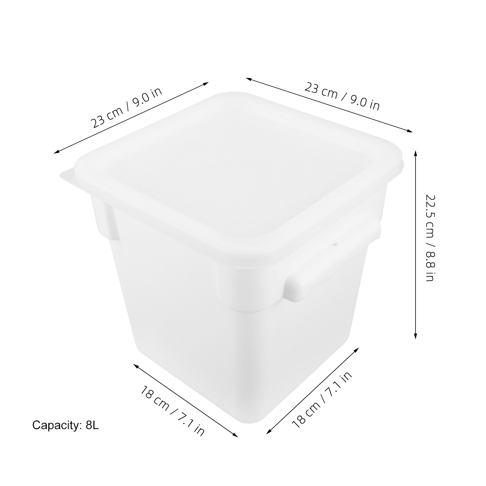Commercial Food Storage Contai - Food Storage Containers recension och pris